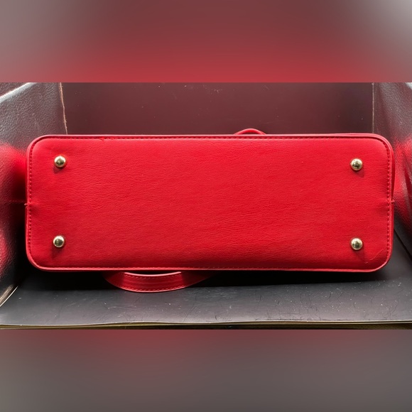 Badgley Mischka NWT Bold Red Tote Matching Wallet Available In Separate Listing - Picture 8 of 11